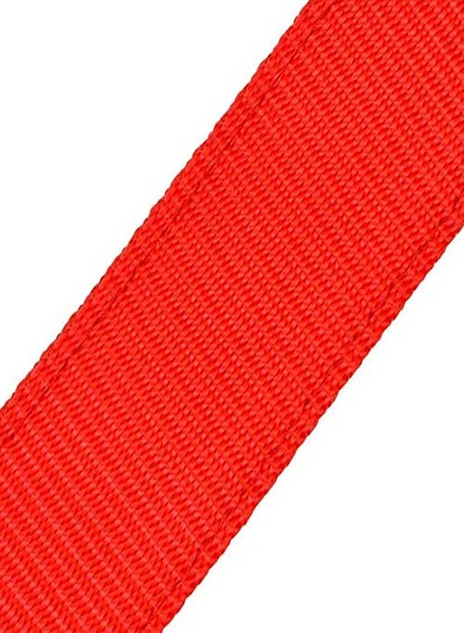 Pups&Pets Red Color Nylon Leash with Collar Set Adjustable for Dogs 1 Inch (Large) - Image 4